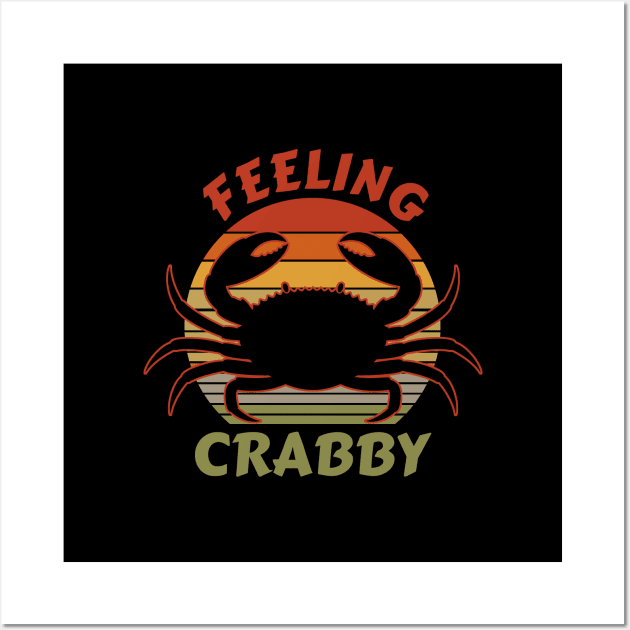 Don't Bother Me I'm Crabby Wall Art by Zen Cosmos Official